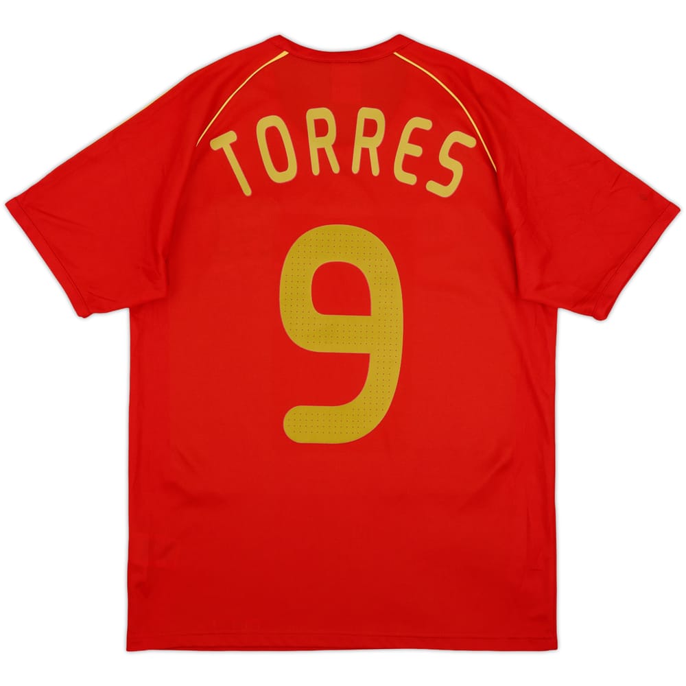 2007-09 Spain Basic Home Shirt Torres #9 - 10/10 - (S)