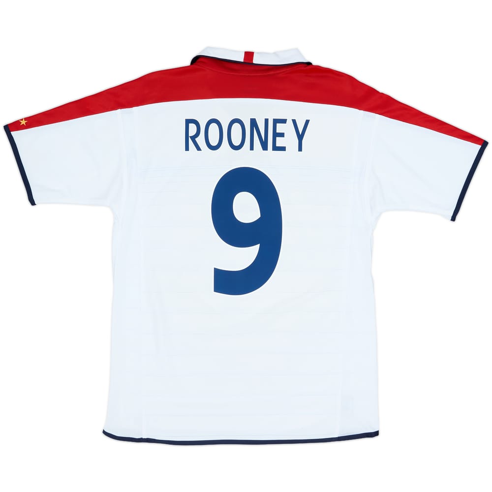 2003-05 England Home Shirt Rooney #9 - 7/10 - (M)