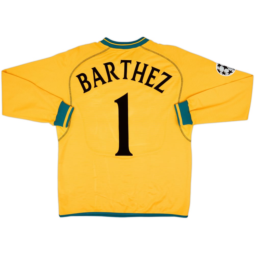 2000-02 Manchester United GK Shirt Barthez #1 - 8/10 - (Y)