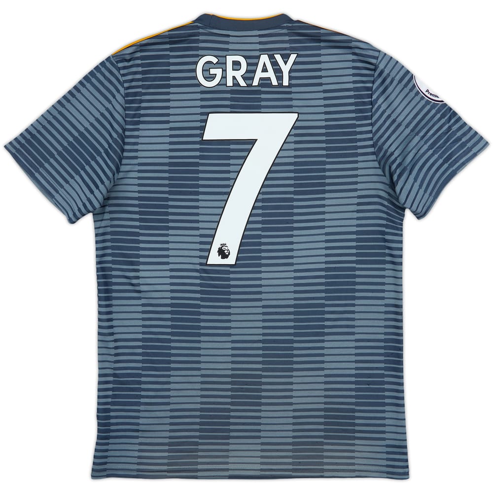 2018-19 Leicester Away Shirt Gray #7 - 8/10 - (S)