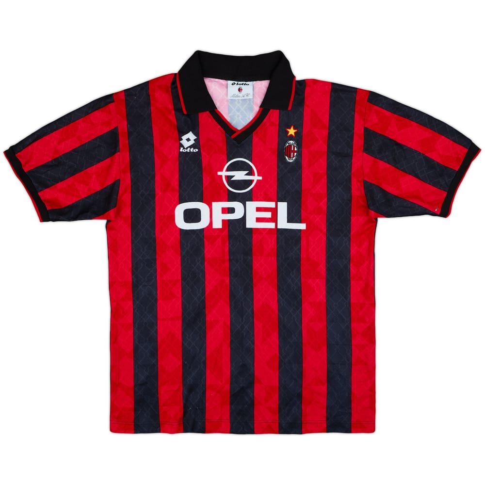 1995-96 AC Milan Home Shirt - 8/10 - (XL)