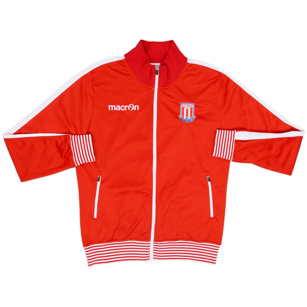 2017-18 Stoke City Macron Track Jacket - 8/10 - (L)