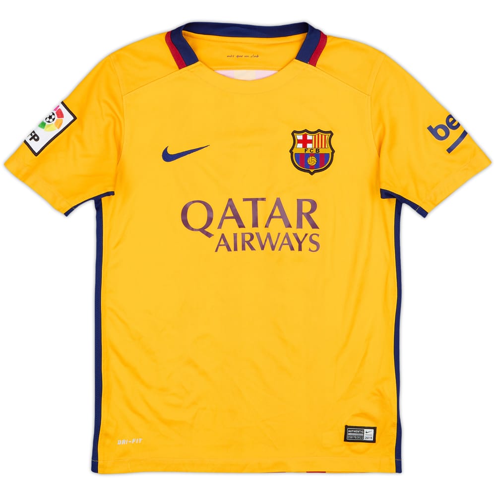 2015-16 Barcelona Away Shirt - 5/10 - (M.Boys)