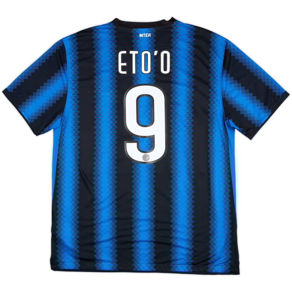 2010-11 Inter Milan Home Shirt Eto'o #9 - 9/10 - (XL)