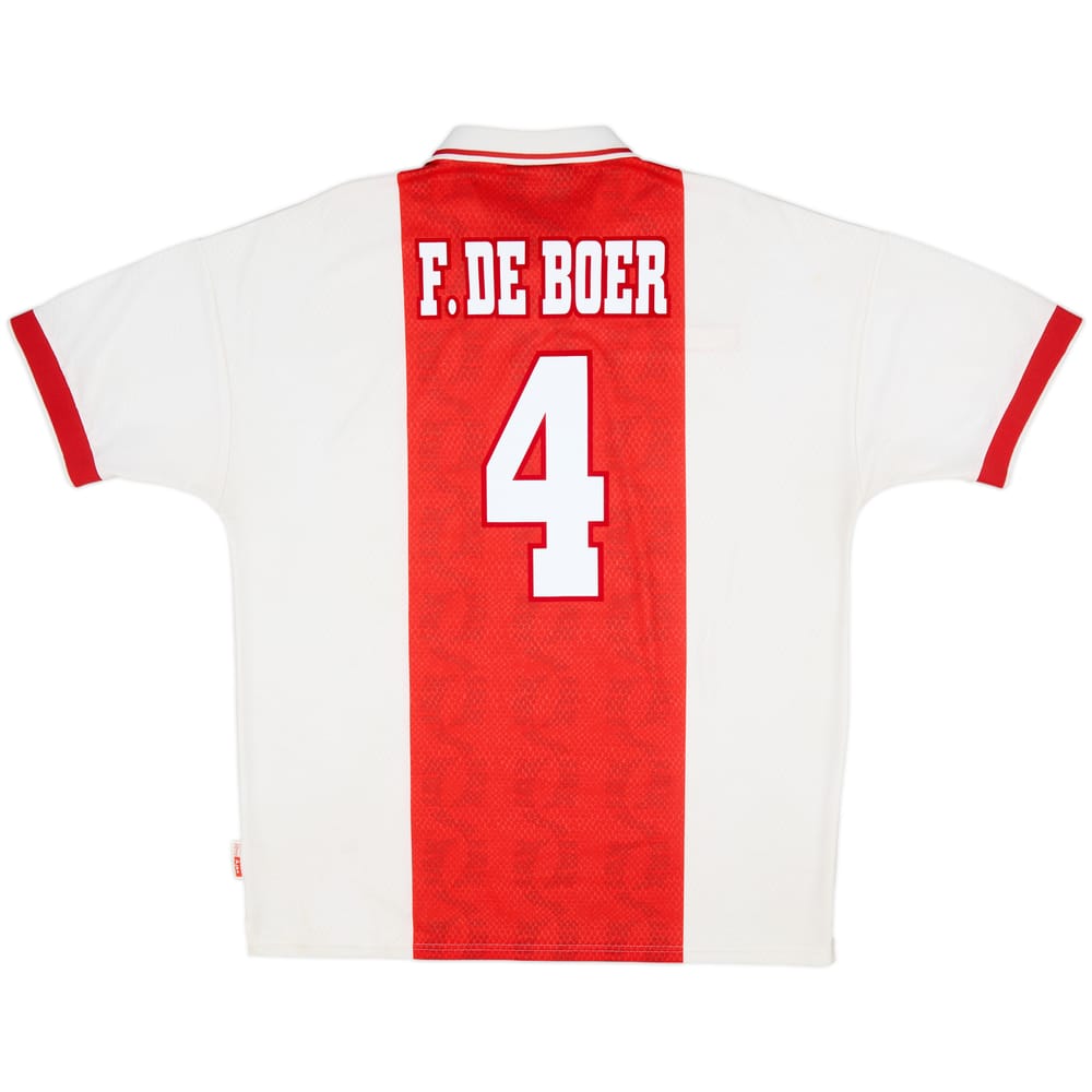 1998-99 Ajax Home Shirt F.De Boer #4 - 7/10 - (XL)