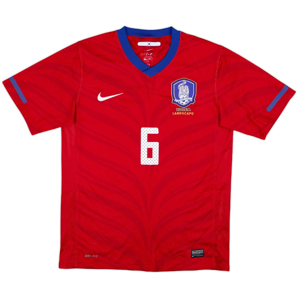 2010-12 South Korea Home Shirt #6 - 8/10 - (M)