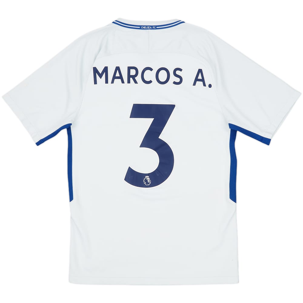 2017-18 Chelsea Away Shirt Marcos A. #3 - 6/10 - (S)