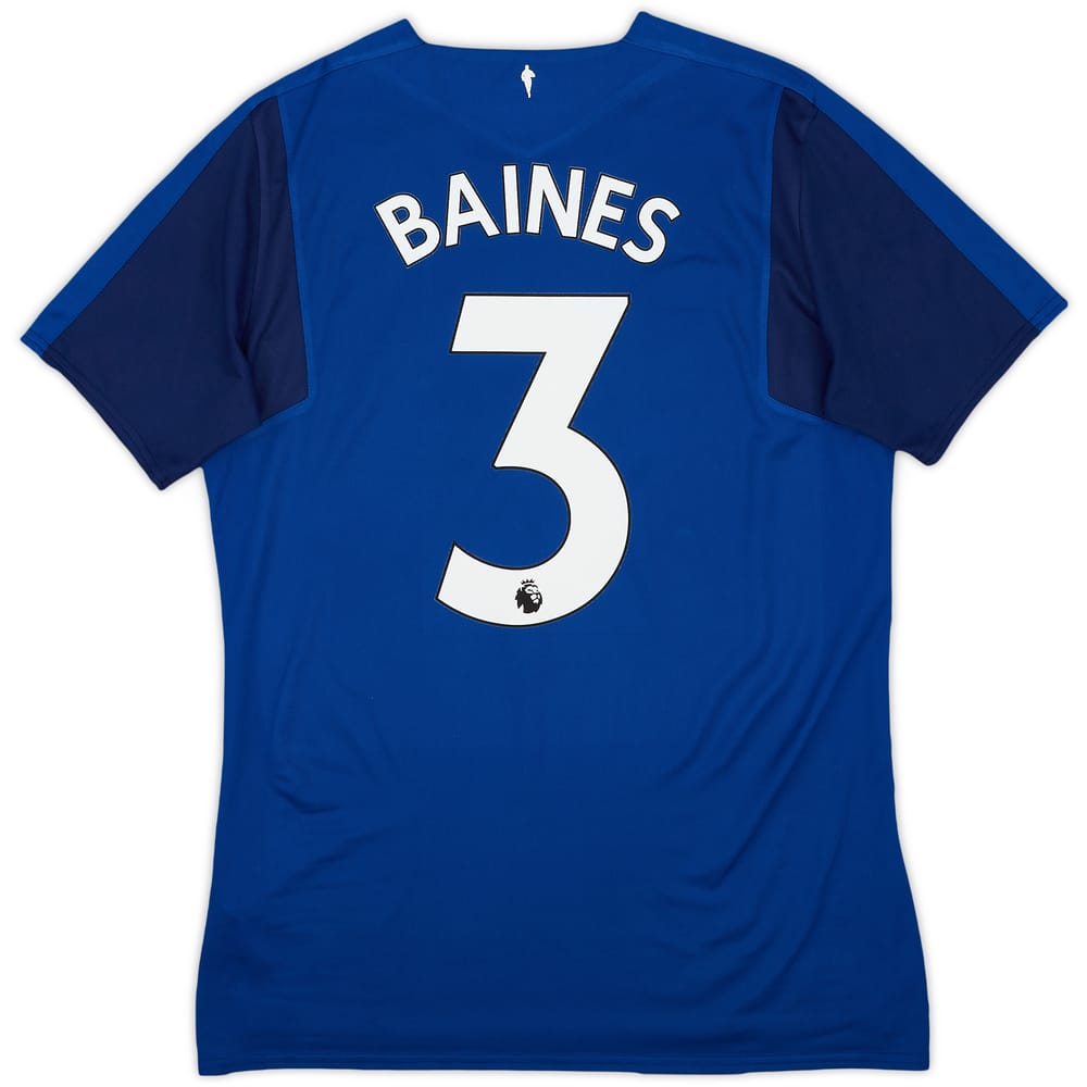 2017-18 Everton Home Shirt Baines #3 - 7/10 - (M)