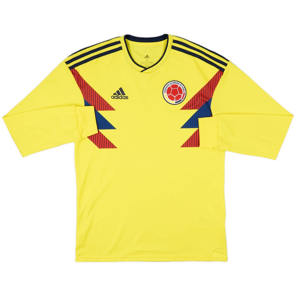 2018-19 Colombia Home L/S Shirt - 7/10 - (S)
