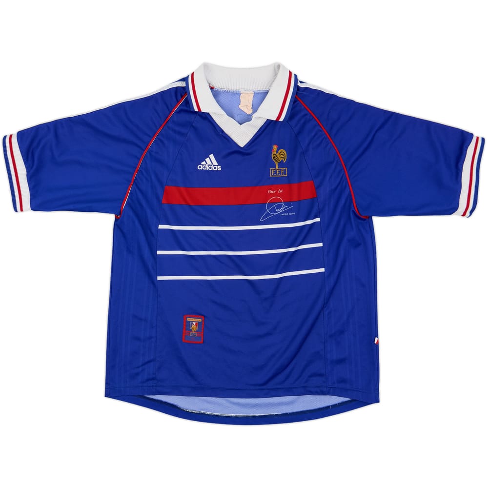 1998-00 France 'Pour Toi Zinedine Zidane' Home Shirt - 8/10 - (M)