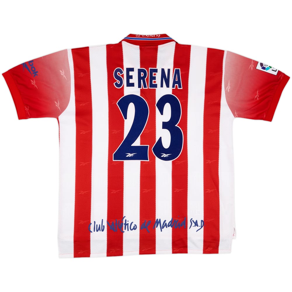 1998-99 Atletico Madrid Match Issue Home Shirt Serena #23