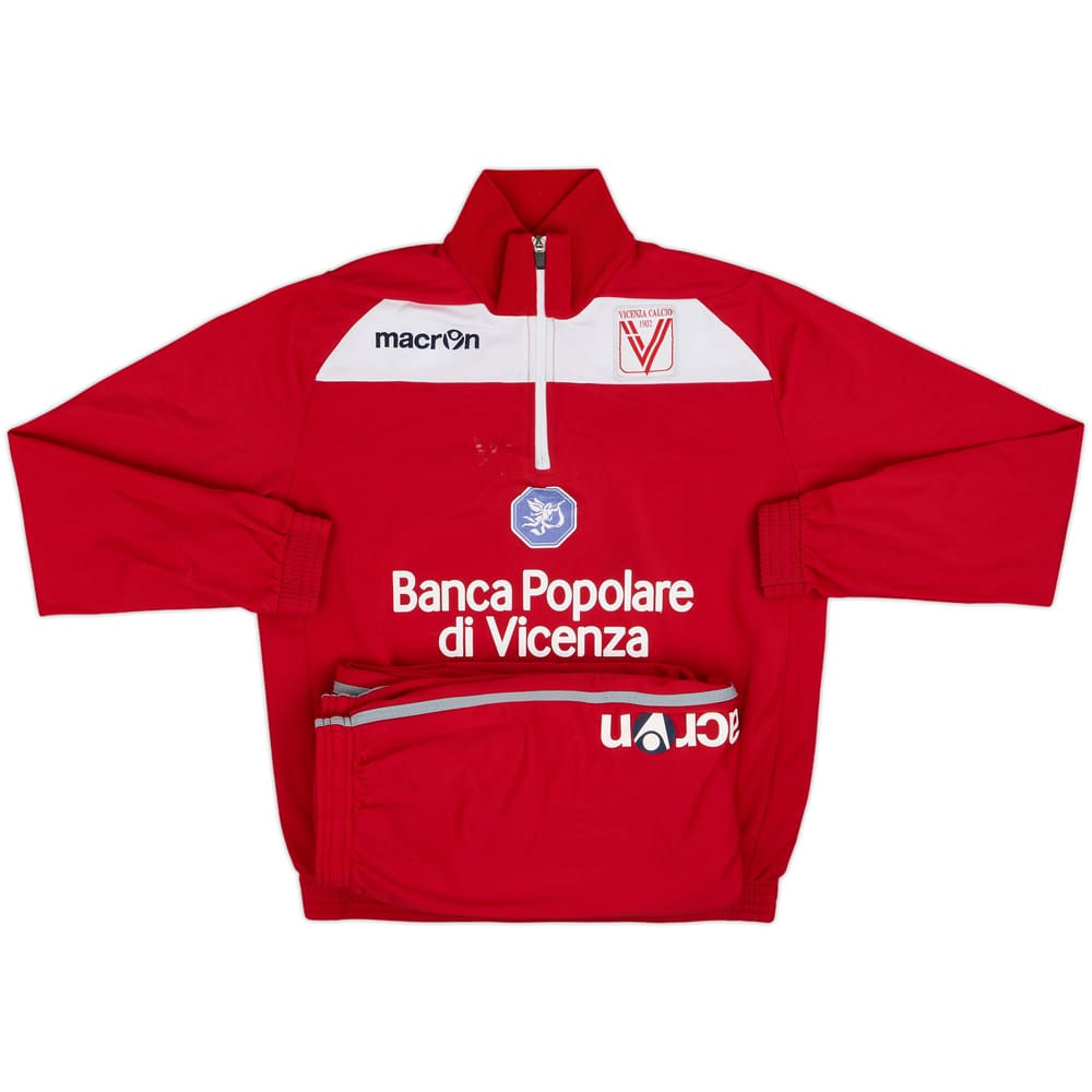 2015-16 Vicenza Macron 1/4 Zip Tracksuit - 5/10 - (M)