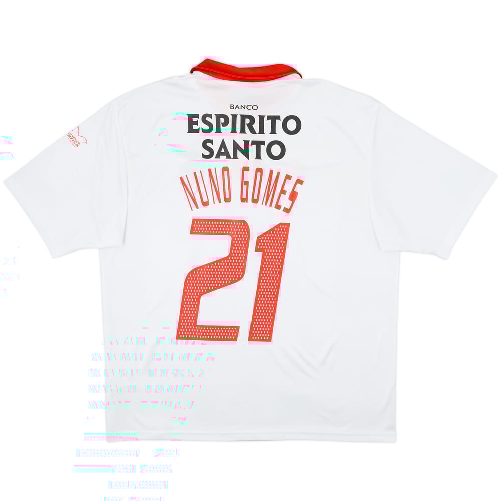 Camiseta de visitante del Benfica 2003-04 Nuno Gomes #21 - 8/10 - (XL)