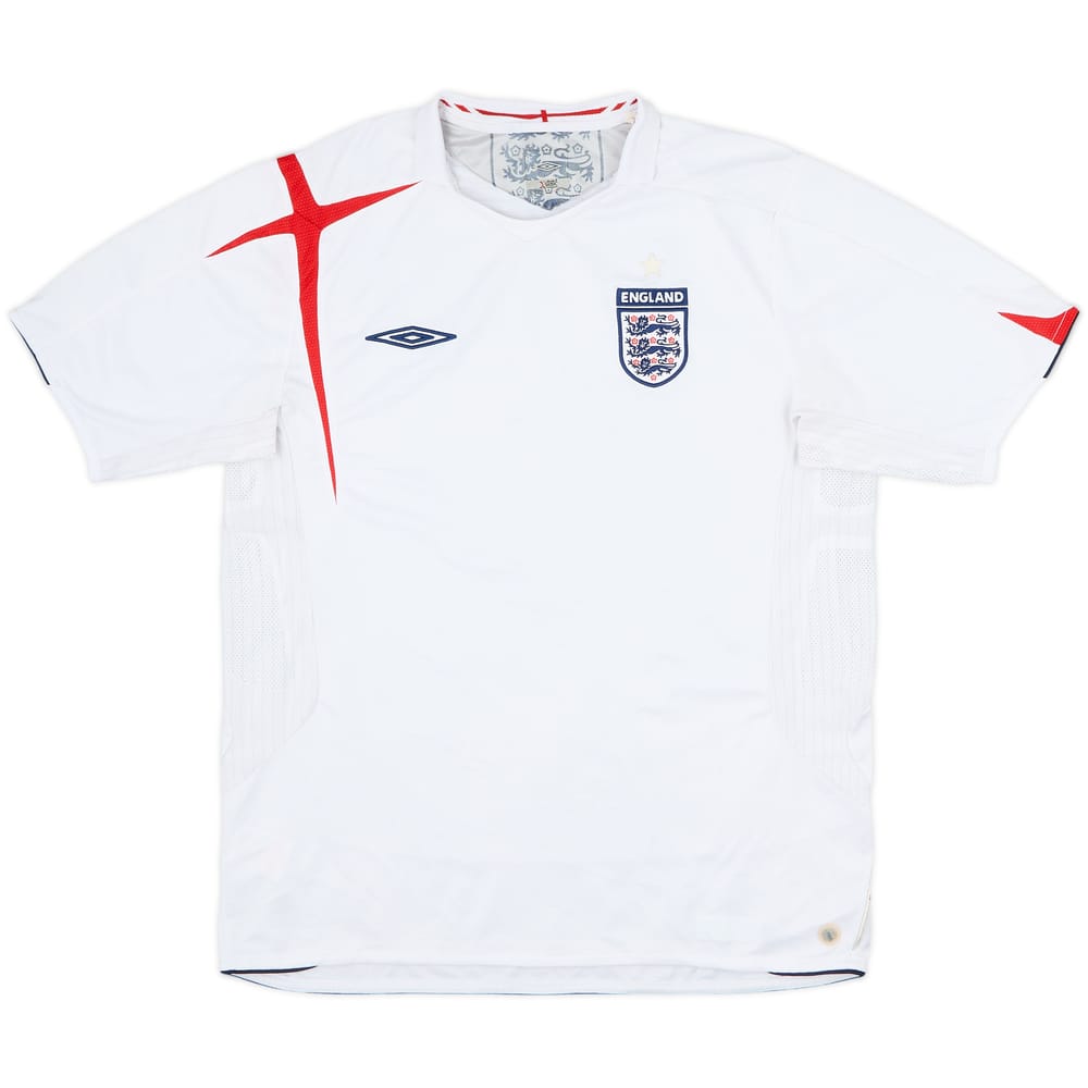 2005-07 England Home Shirt - 5/10 - (L)
