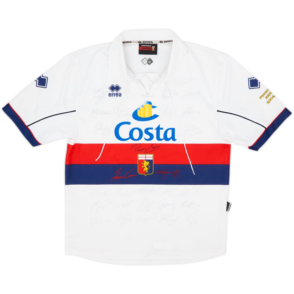 Camiseta especial firmada del Genoa 2004-05 - 7/10 - (XL.Niños)