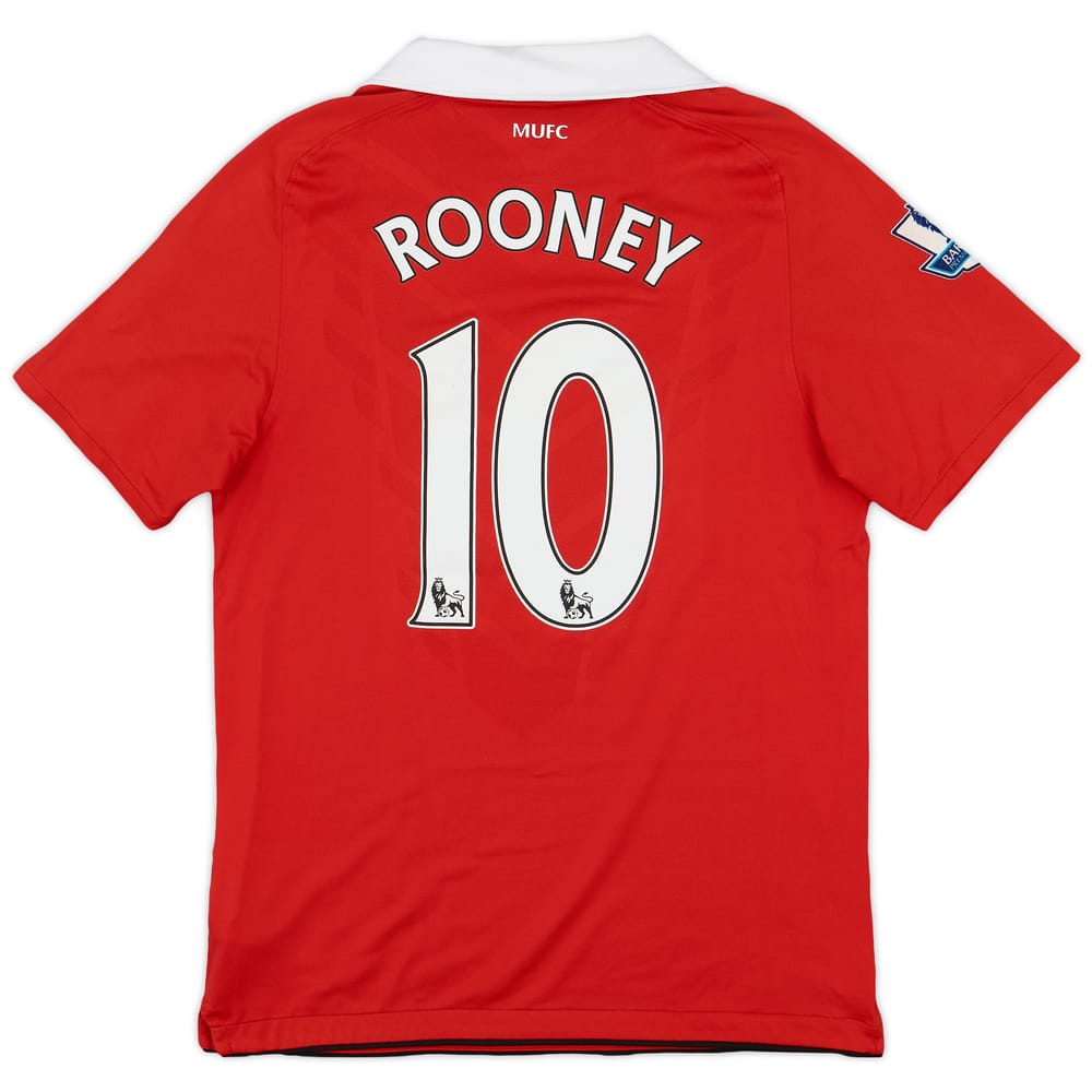2010-11 Manchester United Home Shirt Rooney #10 - 7/10 - (S)