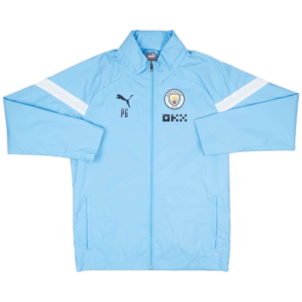 2022-23 Manchester City Staff Issue Rain Jacket #PG (Guardiola) - 9/10 - (M)