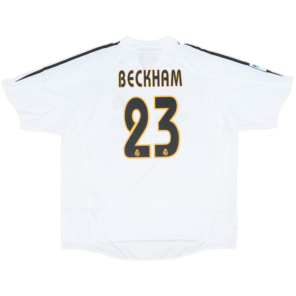 2004-05 Real Madrid Home Shirt Beckham #23 (XL)