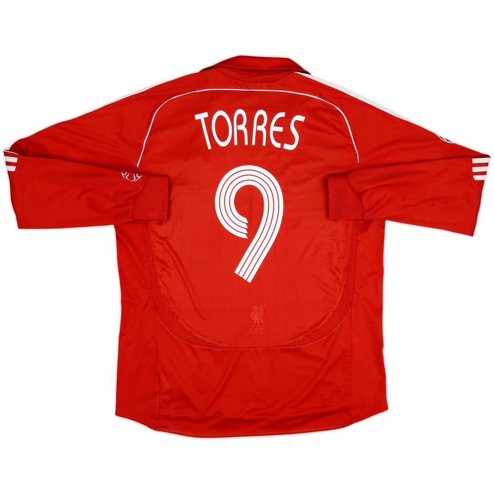 2006-08 Liverpool Home L/S Shirt Torres #9 - 6/10 - (XL)