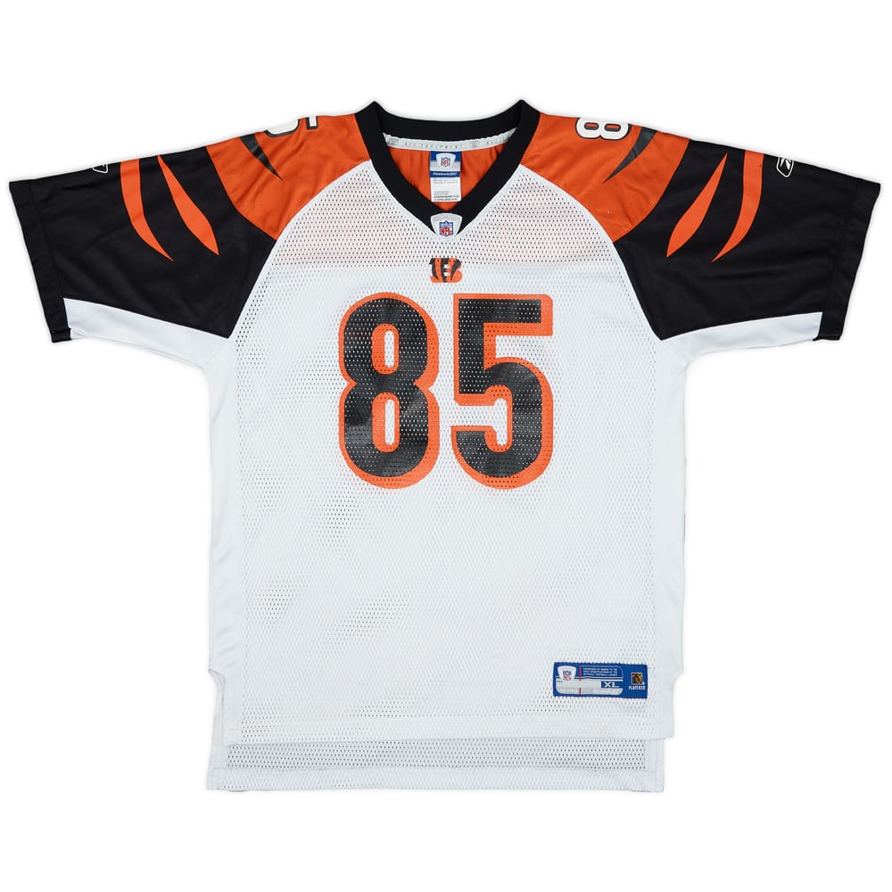 2005-06 Cincinnati Bengals C.Johnson #85 Reebok On Field Away Jersey - 9/10 - (XL.Boys)