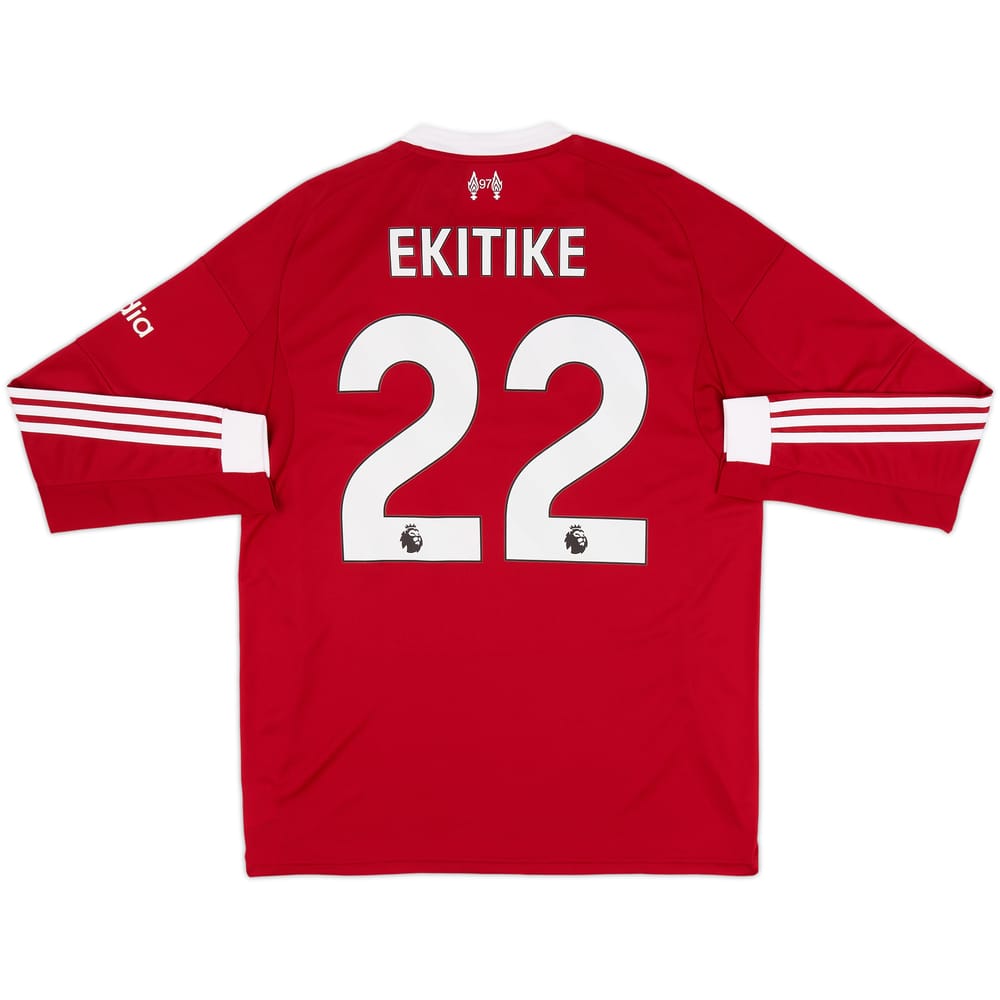 2025-26 Liverpool Home L/S Shirt Ekitike #22 