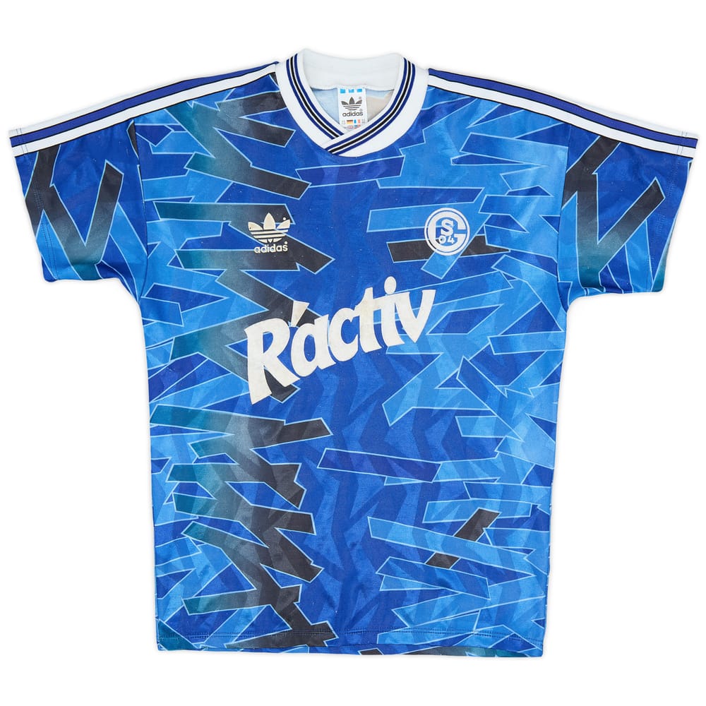 1992-93 Schalke 04 Home Shirt - 8/10 - (L.Boys)