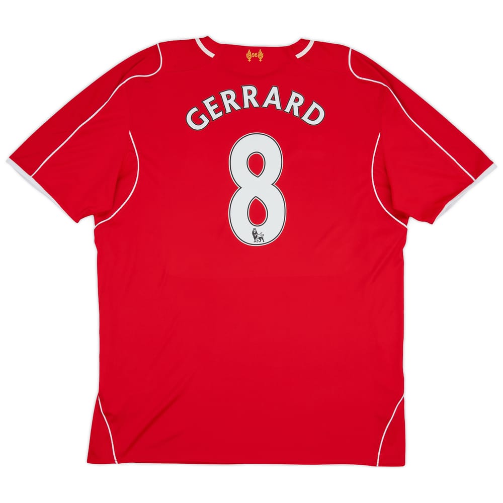 2014-15 Liverpool Home Shirt Gerrard #8 - 8/10 - (3XL)