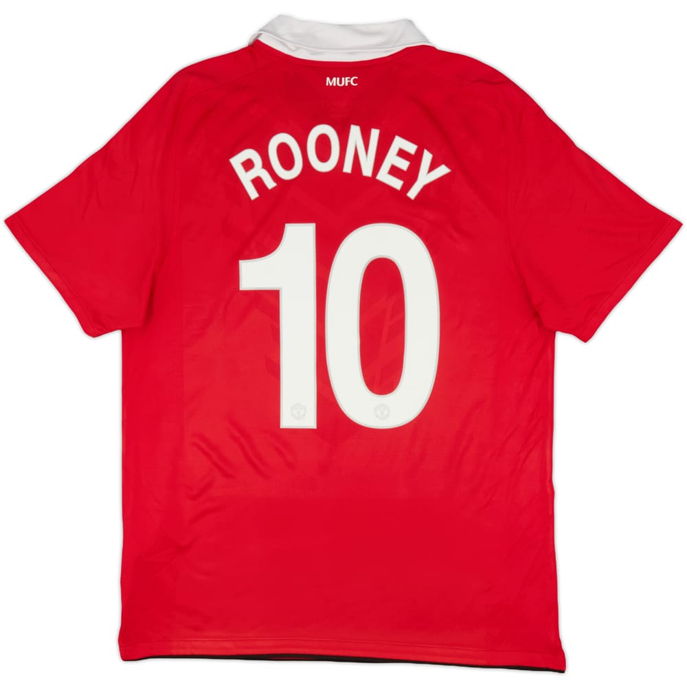 2010-11 Manchester United Home Shirt Rooney #10 - 6/10 - (L)
