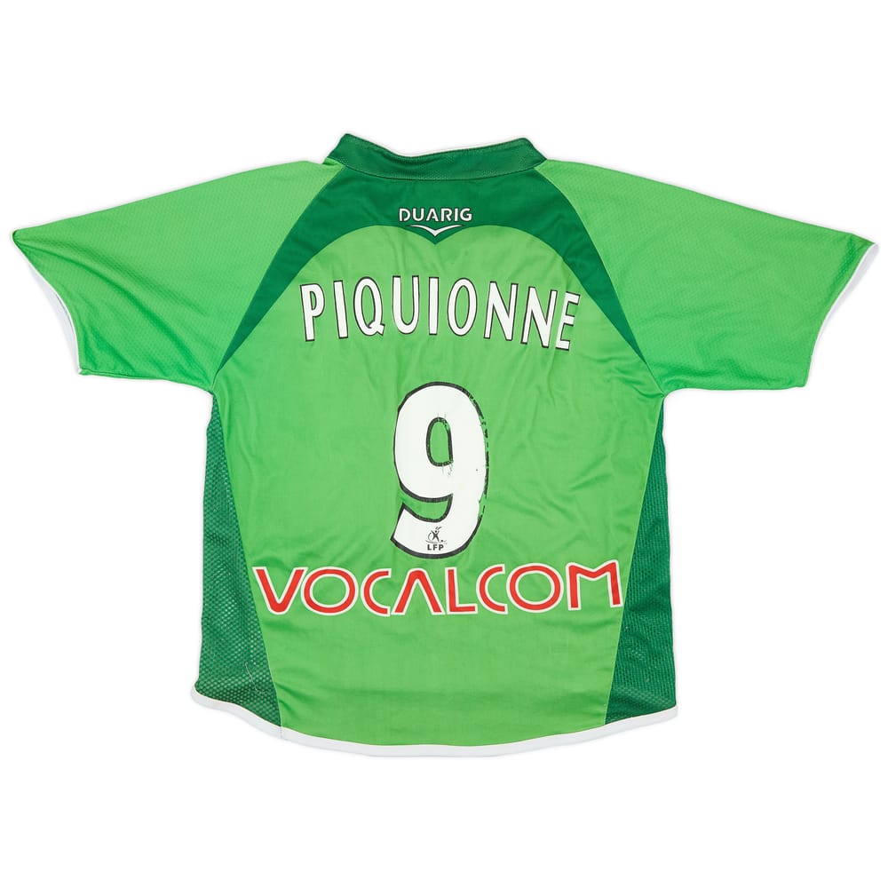 2004-05 Saint Etienne Home Shirt Piquionne #9 - 7/10 - (S)
