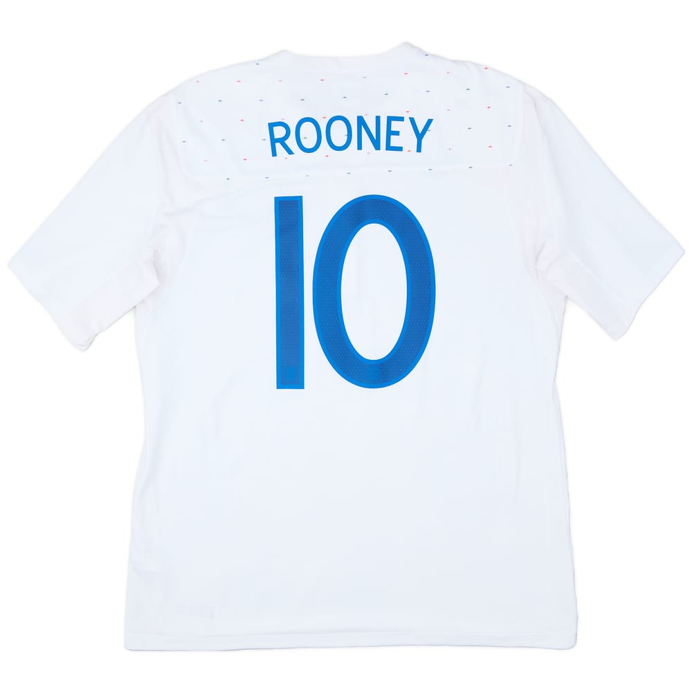 2010-11 England Home Shirt Rooney #10 - 9/10 - (L)