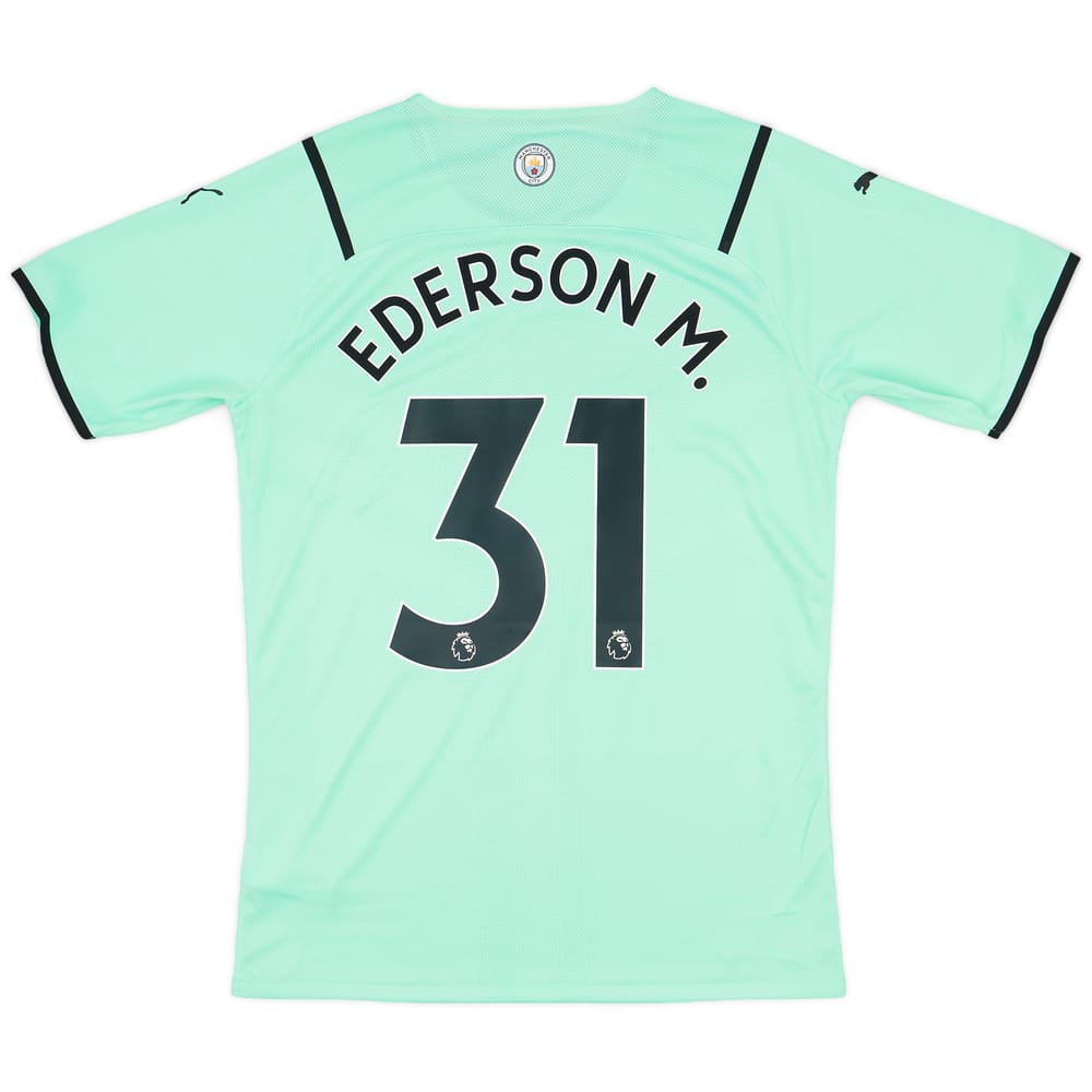 2021-22 Manchester City GK S/S Shirt Ederson M. #31 - 9/10 - (XL)