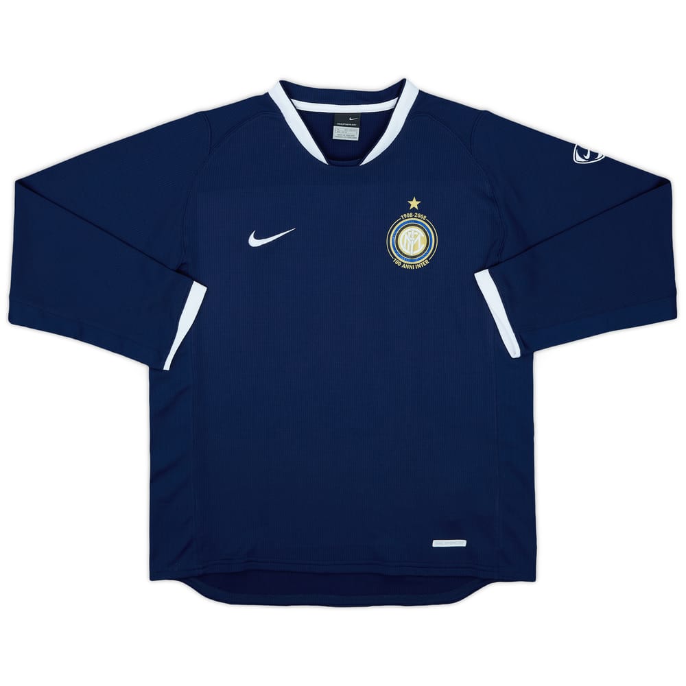 2006-07 Inter Milan Nike Training L/S Shirt - 6/10 - (XL.Boys)