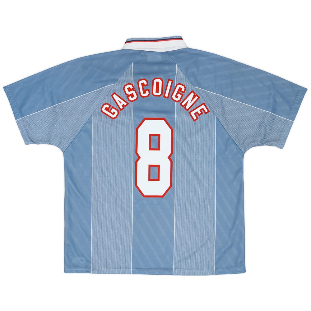 1996-97 England Away Shirt Gascoigne #8 - 9/10 - (XL)