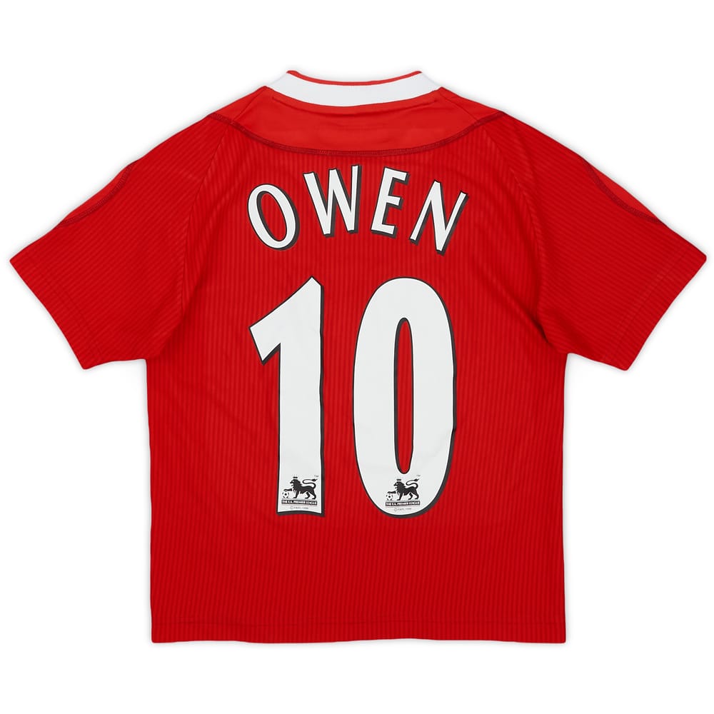 2002-04 Liverpool Home Shirt Owen #10 - 7/10 - (S.Boys)