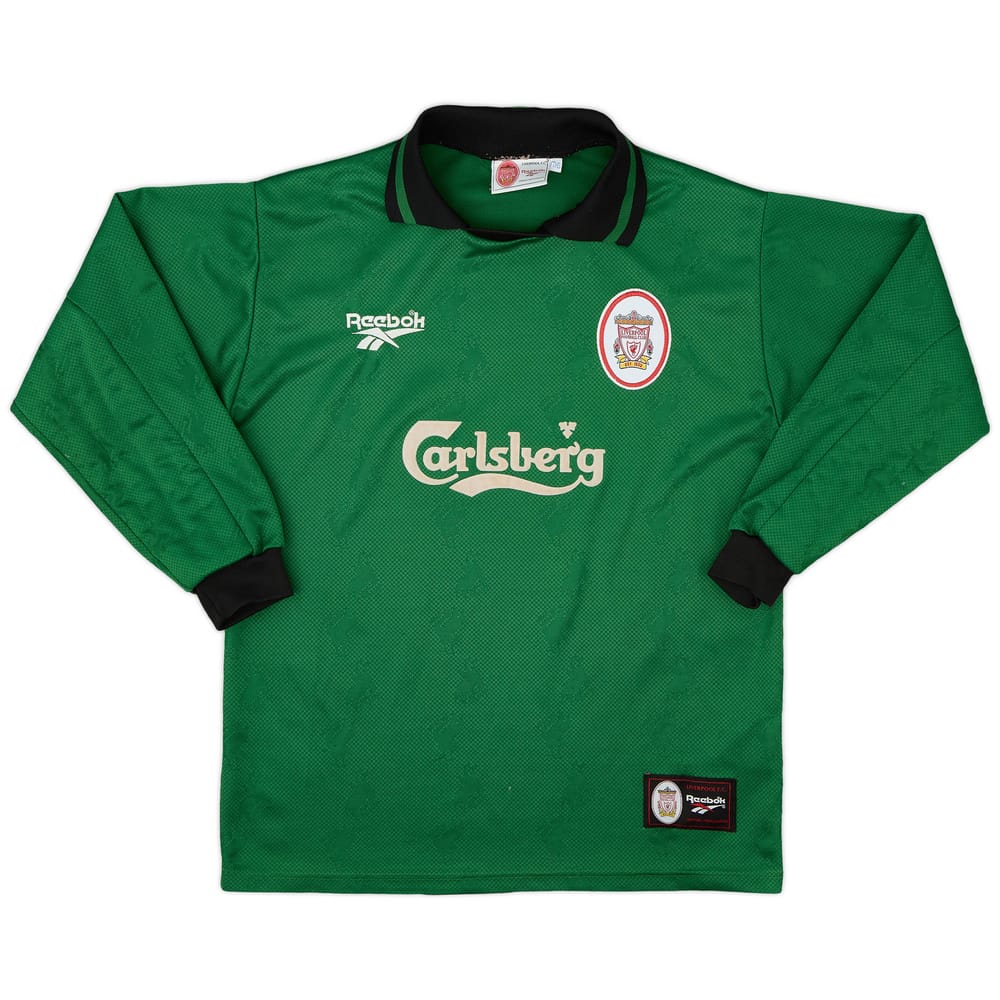 1996-97 Liverpool GK Shirt - 8/10 - (Y)