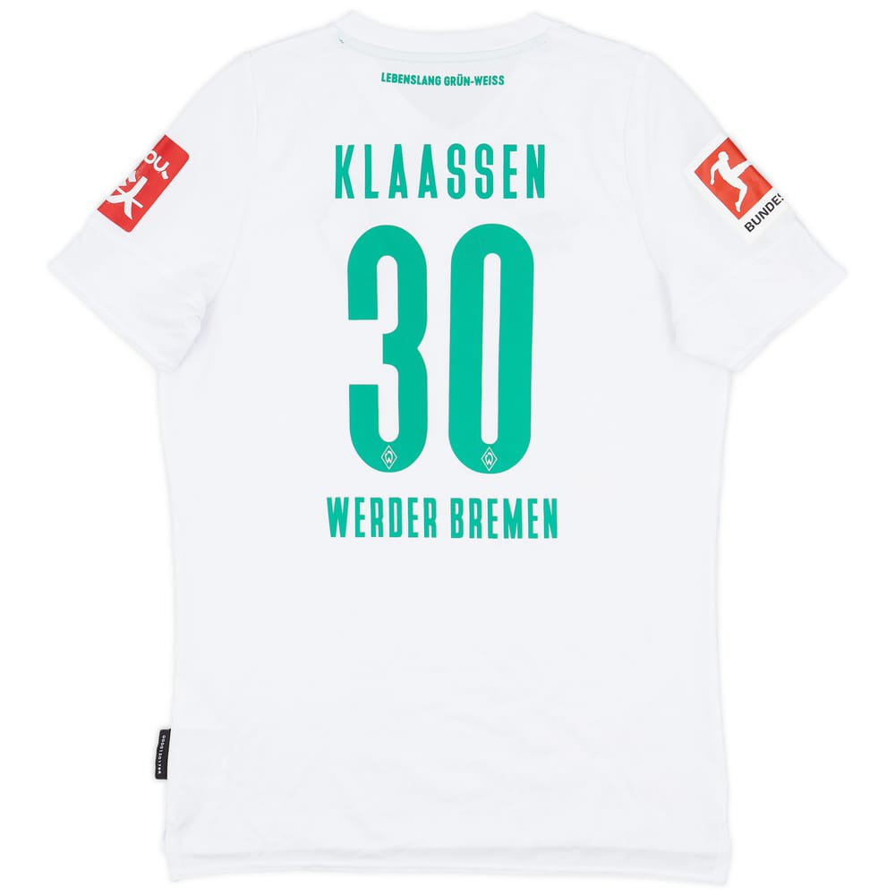 2019-20 Werder Bremen Away Shirt Klaasen #30 - 7/10 - (L.Boys)