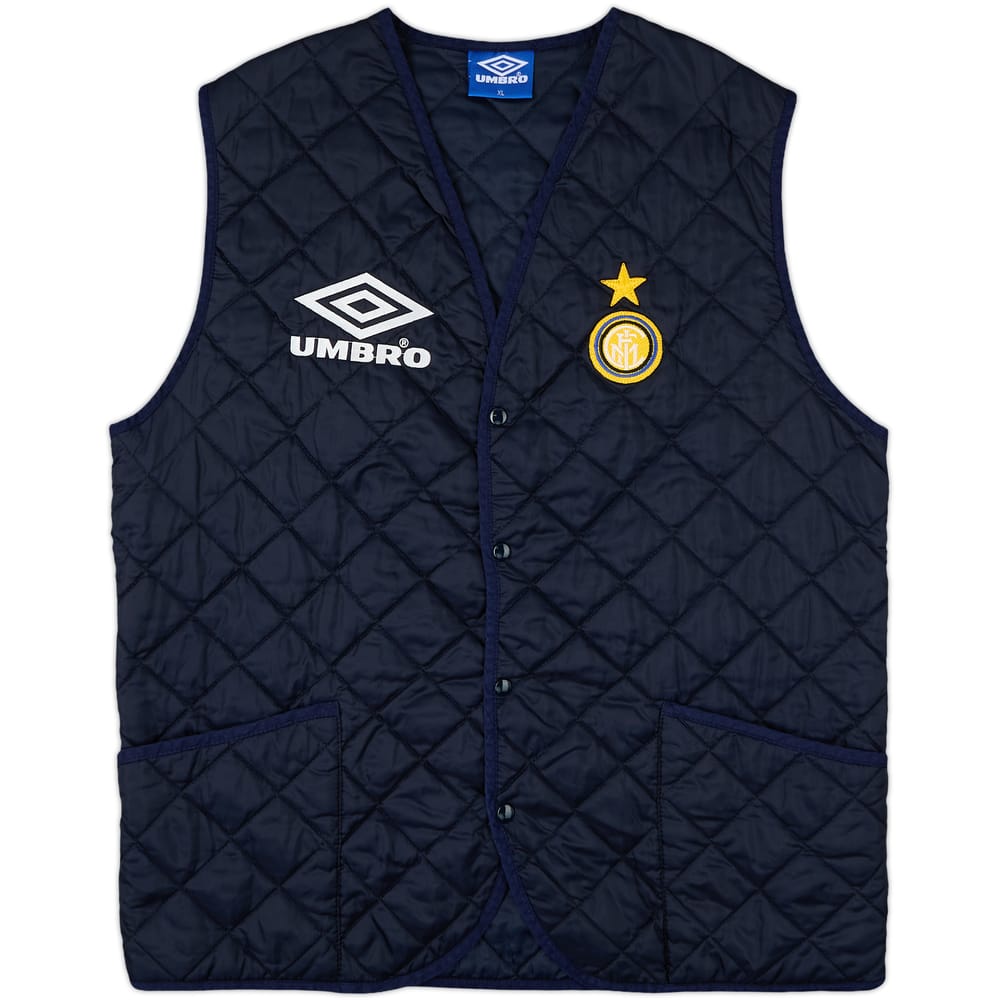 1994-96 Inter Milan Umbro Quilted Gilet - 9/10 - (XL)