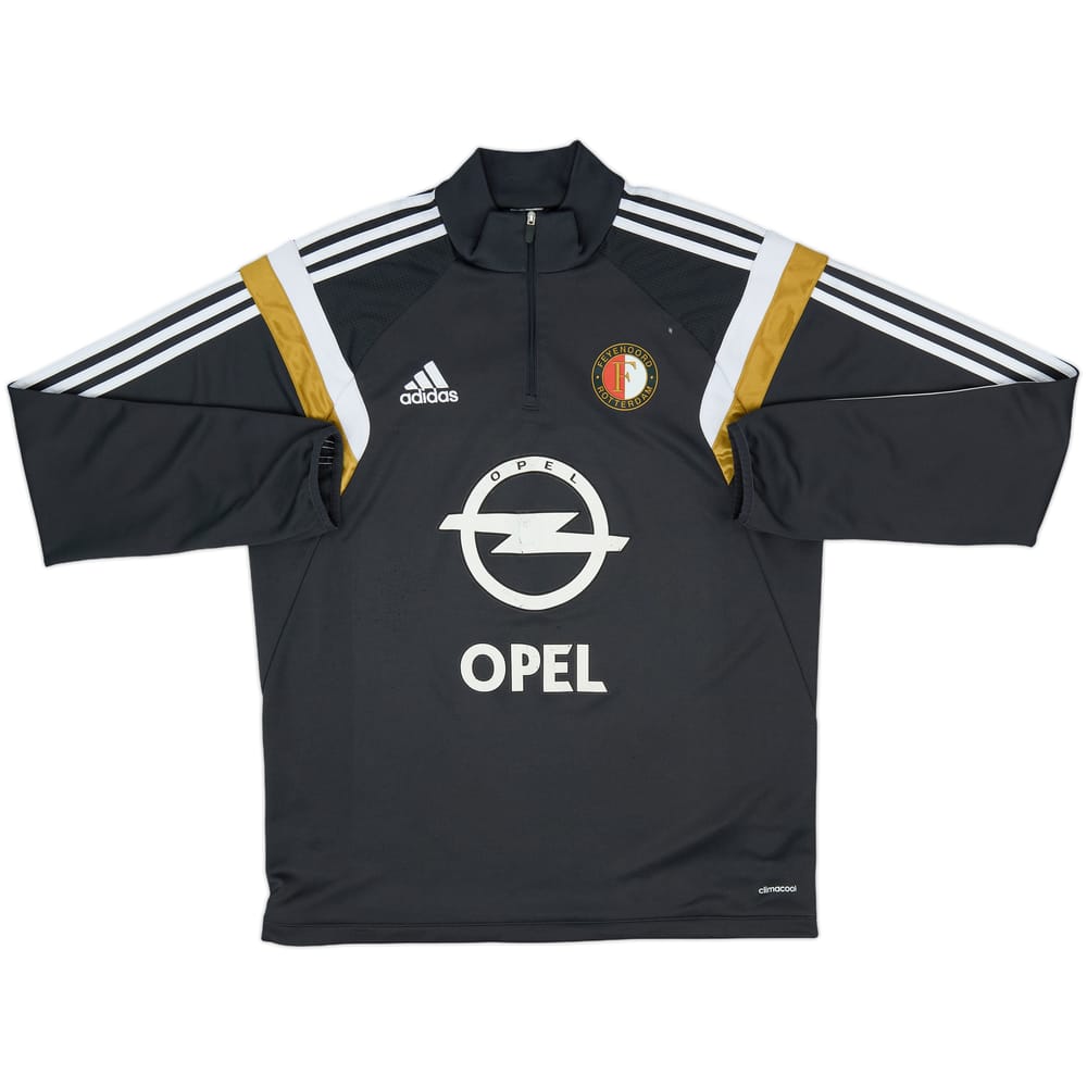 2014-15 Feyenoord adidas 1/4 Zip Drill Top - 5/10 - (L)