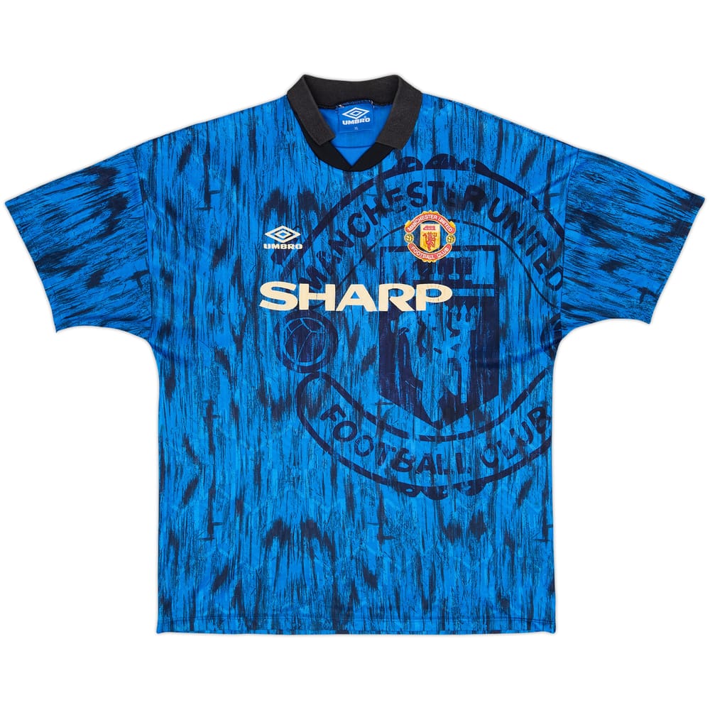 1992-93 Manchester United Away Shirt - 7/10 - (XL)