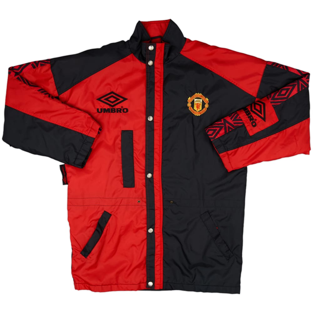 1995-97 Manchester United Umbro Padded Bench Coat - 9/10 - (M)