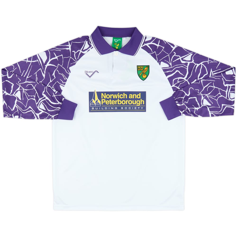 1992-94 Norwich Ribero Reissue Away L/S Shirt