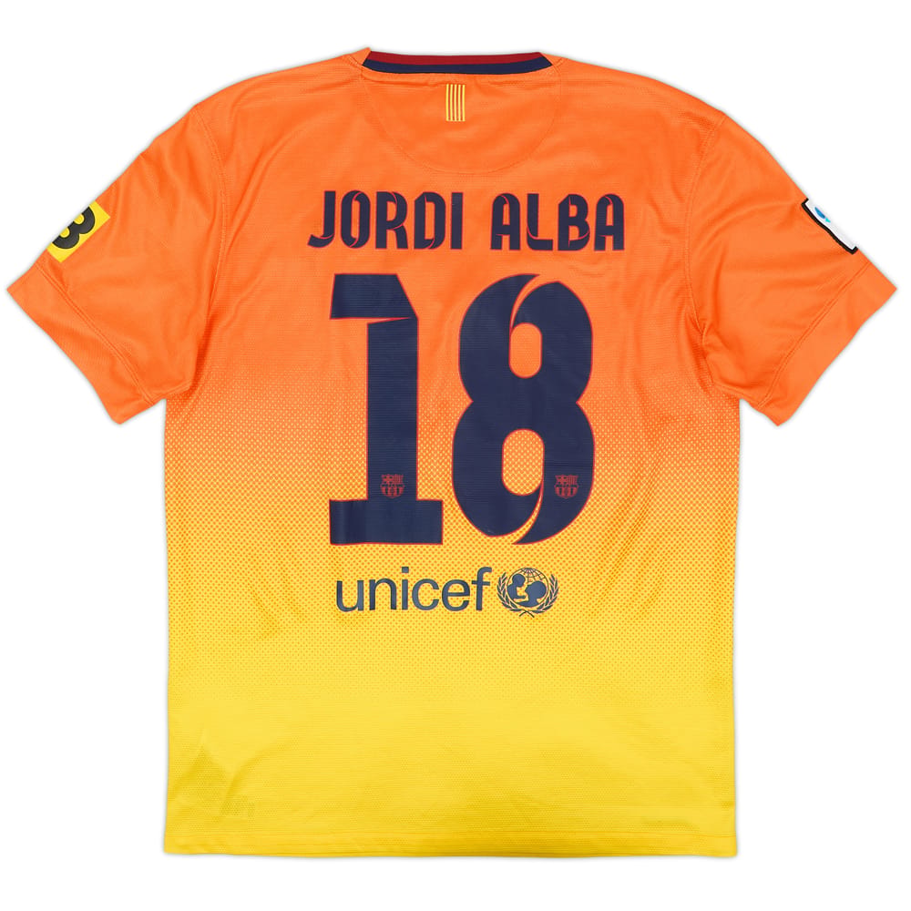 Camiseta de visitante del Barcelona 2012-13 Jordi Alba #18 - 8/10 - (S)