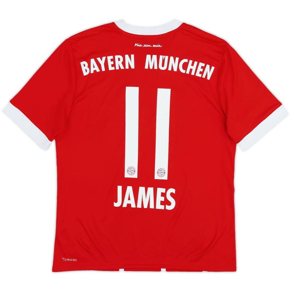 2017-18 Bayern Munich Home Shirt James #11 - 6/10 - (13-14 Years)