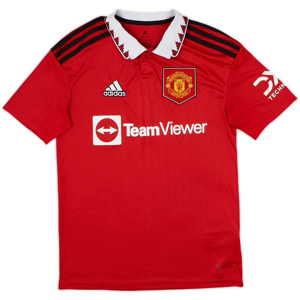 2022-23 Manchester United Home Shirt - 8/10 - (L.Boys)