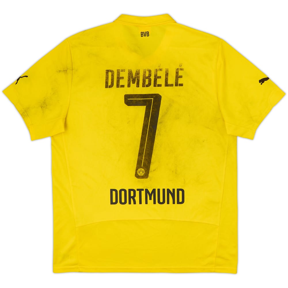 Camiseta de local CL del Borussia Dortmund 2014-15 Dembele #7 - 3/10 - (L)