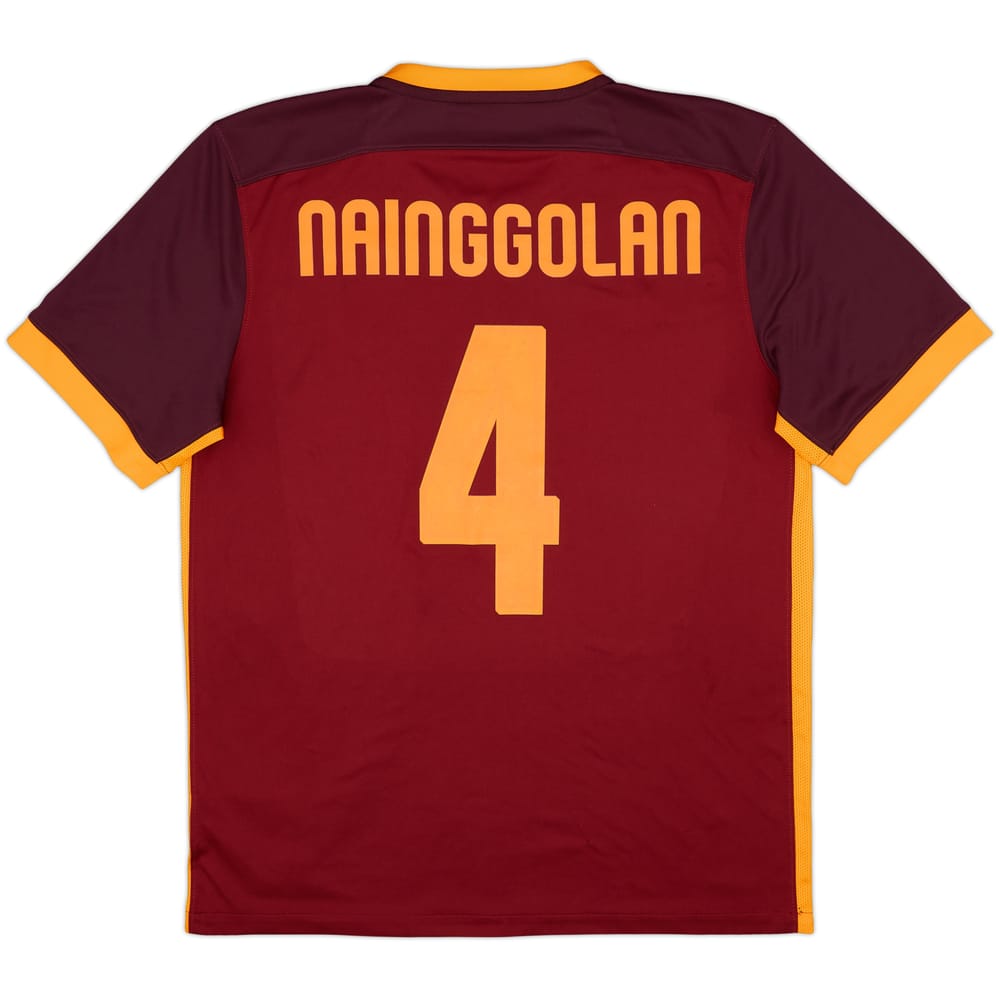 2015-16 Roma Home Shirt Nainggolan #4 - 6/10 - (L)
