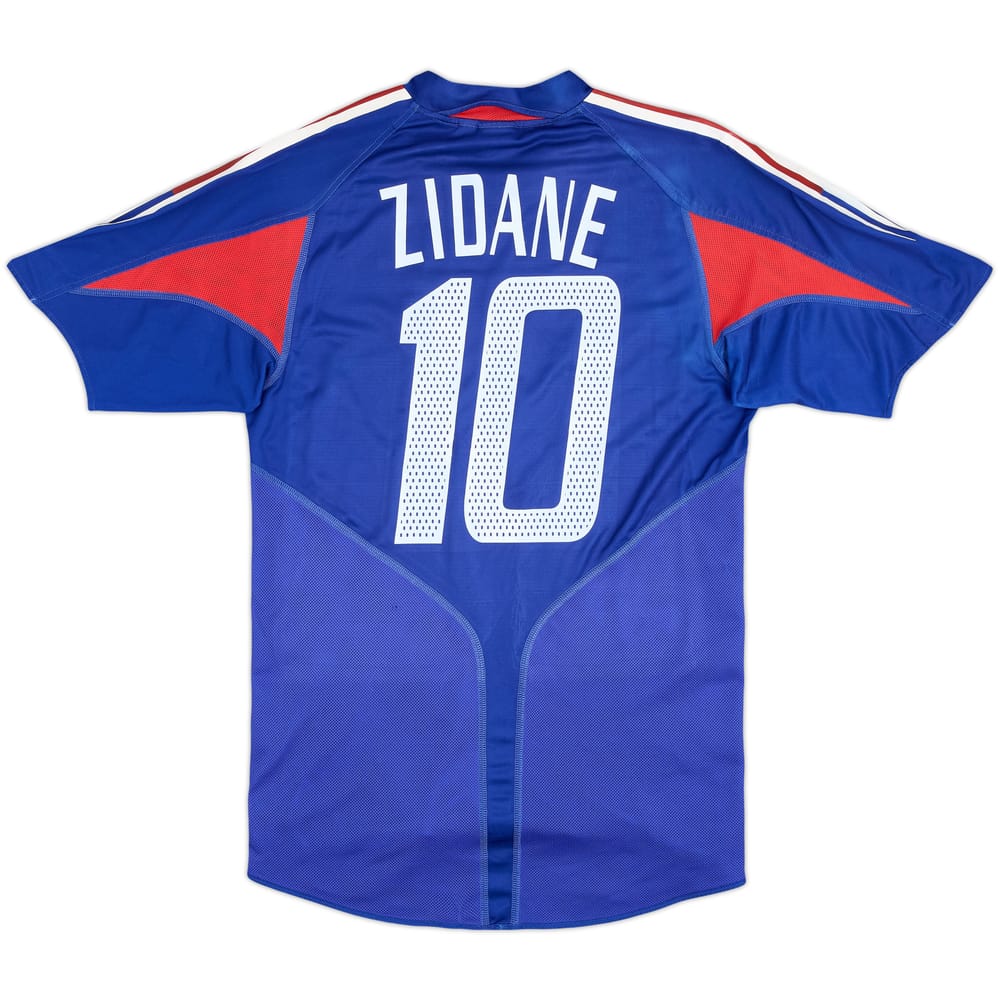 2004-06 France Home Shirt Zidane #10 - 9/10 - (S)