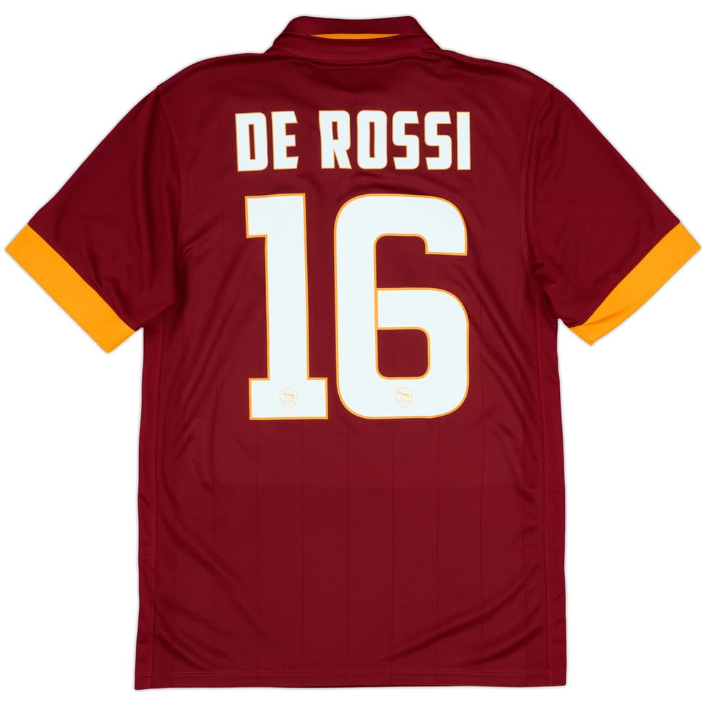 2014-15 Roma Home Shirt De Rossi #16 - 10/10 - (S)