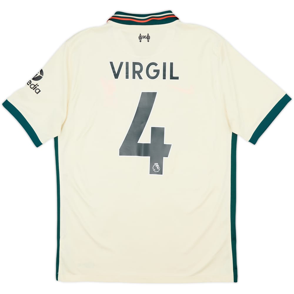 2021-22 Liverpool Away Shirt Virgil #4 - 8/10 - (M)