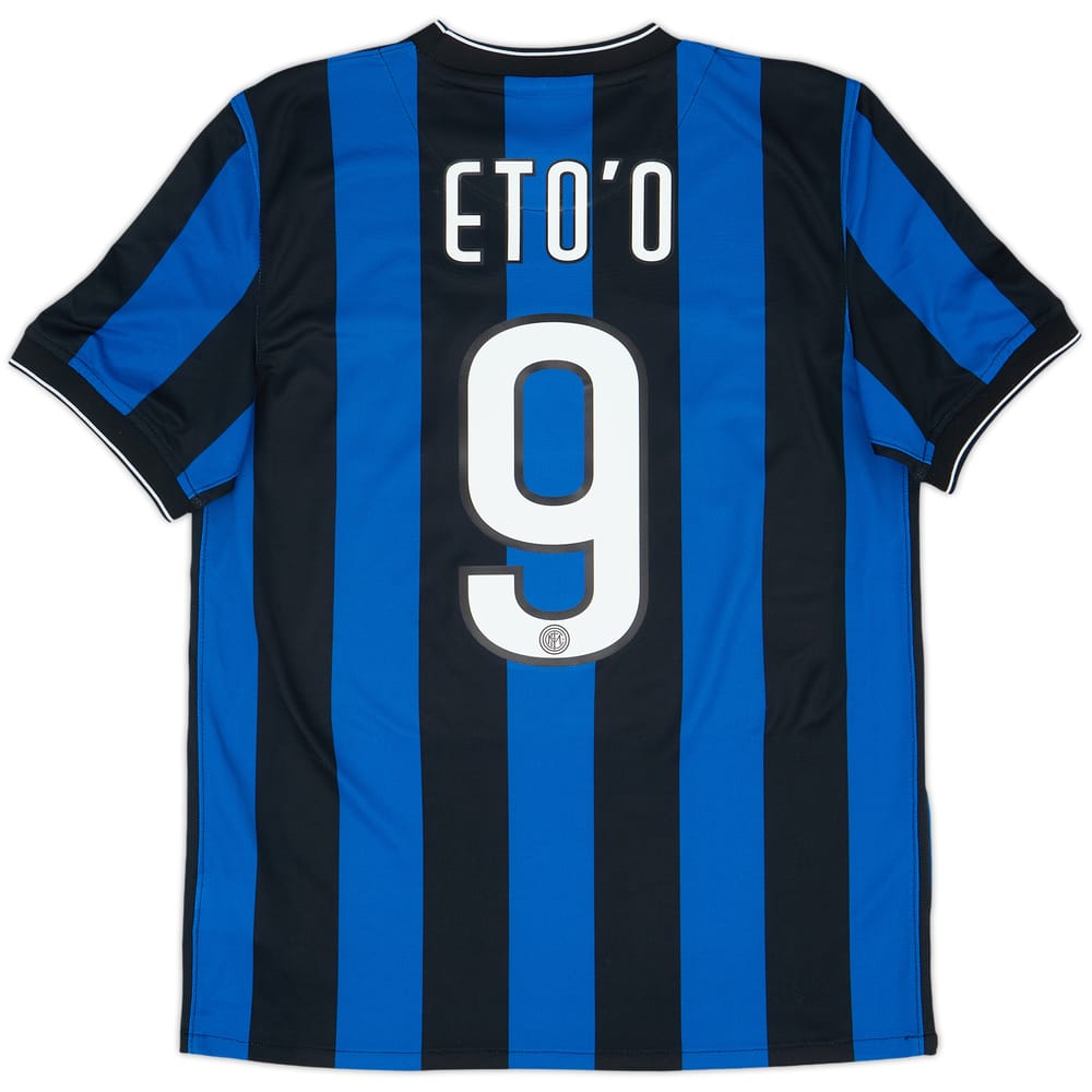 2009-10 Inter Milan Home Shirt Eto'o #9 - 8/10 - (M)